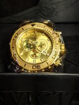 Invicta 6905 Reserve Subaqua 18k Gold Plated Watch With No Band & Needs Battery image 2