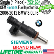 BRAND NEW OEM Siemens x1 Fuel Injector for 2006, 2007 BMW 525i 3.0L I6 #7531634 - $98.99