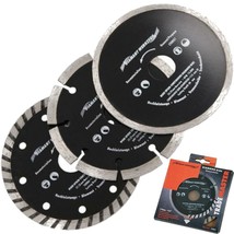 Neilsen 3pc Dry Diamond Cutting Blade Disc Brick Grinder 115mm 4.5&quot; Set ... - $10.97
