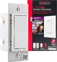 Paddle Smart Dimmer, White, Enbrighten 43080 Zigbee Light Quickfit And - £41.66 GBP