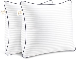 Throw Pillows Insert, 18&#39;&#39; X 18&#39;&#39; Set Of 2, Decorative For Couch, Sofa Or, White - £25.54 GBP