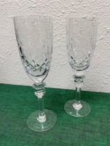 Pair of Rogaska Crystal GALLIA Champagne Flutes - $79.99