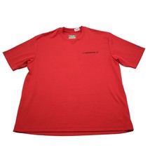 Cabelas Shirt Mens XL Red Workwear C S Construction Tee Short Sleeve - $18.69