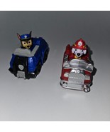 PAW Patrol Character Vehicle Lot Chase Marshall Blue Red Spin Master 201... - £8.68 GBP