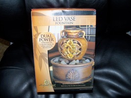 Newport Coast Collection LED Vase Fountain (Dual Power) NEW - £20.66 GBP