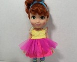 Fancy Nancy Classique 10” doll yellow pink dress blue crown striped legg... - $10.39