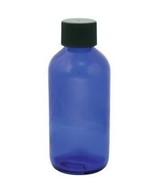 TRAVEL Cobalt Glass 4oz Bottle w/Dispensing Cap (Model: 25-401) - $6.99