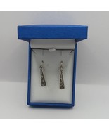 Celtic Long Trinity Earrings Drop Sterling Silver 925 Hallmarked Drops - $75.22 CAD