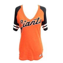 Nike Women&#39;s San Francisco Giants Short Sleeved V Neck T Shirt S Cooperstown Col - £17.97 GBP
