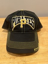 Pittsburg Pirates Baseball Cap Patch Embroidered One Size Black Yellow S... - $16.82