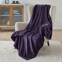 Bedsure Fleece Blanket Twin Blanket Purple - 300GSM Soft XL - £36.05 GBP