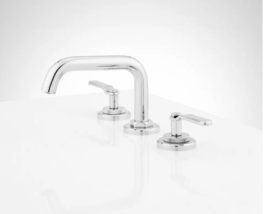 New Chrome Gunther Two Handle Widespread Bathroom Sink Faucet by Signatu... - £140.69 GBP