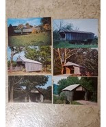 Vintage Lot Of 6 Postcards Covered Bridges Ross and Vinton Counties Ohio - £6.22 GBP