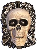 8.5 Inch Animated LED Light Up Skull Doorbell - Spooky Halloween Sounds  - £16.05 GBP