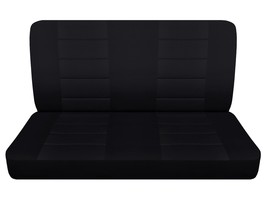 Fits 1964 Ford Fairlane 500 sedan 4door Rear bench seat covers black - $65.09