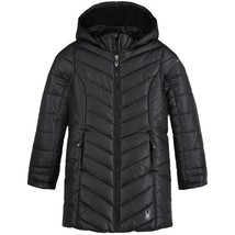 Spyder Girls&#39; Chevron-Quilted Thermaweb Insulated Long Jacket Size L(12/... - $52.12