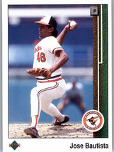 1989 Upper Deck 574 Jose Bautista Rookie Baltimore Orioles - $0.99