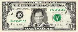 Ruth Bader Ginsburg on REAL Dollar Bill Cash Money Collectible Memorabilia Celeb - $8.88