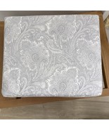 Ralph Lauren Paisley Gray White Cal. King  Sheet Set 4 ~New - $150.90 CAD