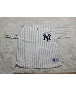 Russell Athletic New York Yankees Pinstripe Jersey Blank XL Made in Cana... - £25.37 GBP
