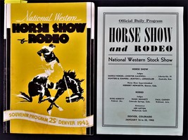 1943 Vintage National Western Horse Show &amp; Rodeo Souvenir Program Denver Co - £70.36 GBP