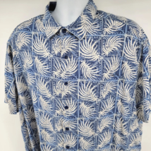 Nat Nast Luxury Originals Silk Blue Hawaiian Shirt Size 2XL - £21.76 GBP
