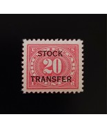 1918 20c U.S. Internal Revenue Documentary, Stock Transfer, Carmine, RD6... - $56.92 MXN