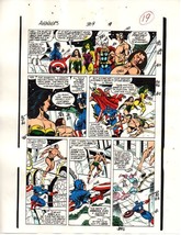 1989 Avengers Marvel color guide art pg:She-Hulk/Thor/Captain America/Submariner - £60.44 GBP