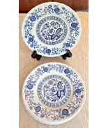 Set of  4 Enoch Wedgwood Blue Heritage 6”Bread Dessert App Plates Blue O... - €25,74 EUR