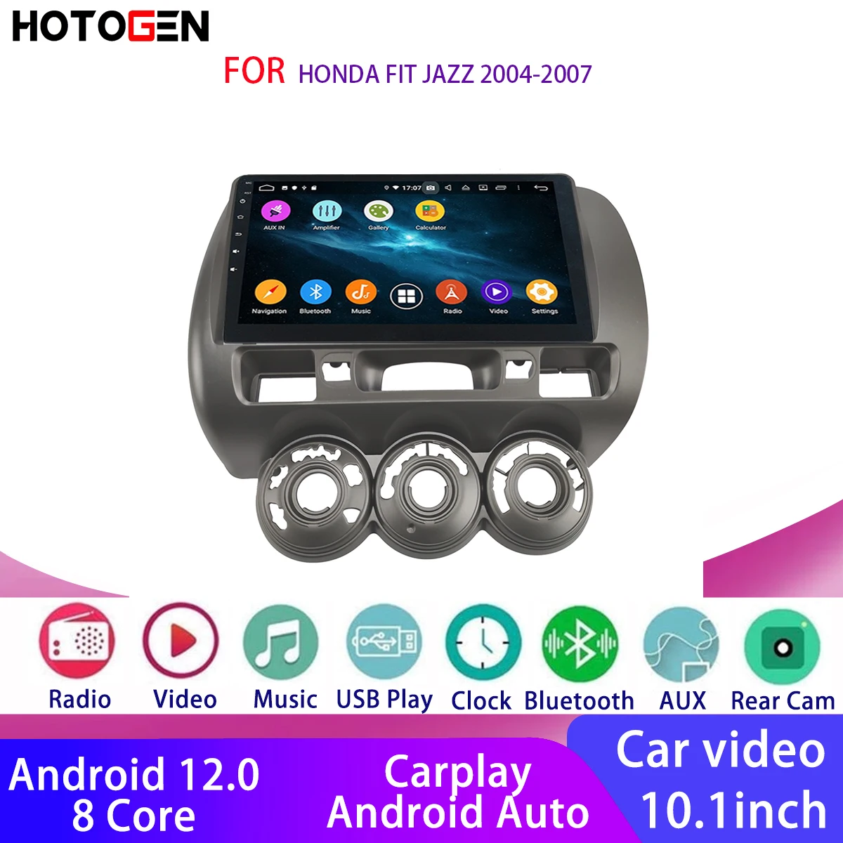 Car Radio Player for HONDA Fit Jazz 2004-2007 Android Navigation Multime... - $164.95+