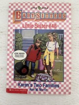 Babysitters Little Sister #48 Karen&#39;s Two Families Scholastic Book by Ann M. Mar - £6.94 GBP
