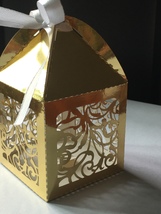 100*Metallic Gold Gift Boxes,Candy Packaging Box,Wedding Party Table Dec... - £26.74 GBP