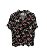 Vintage Young Hawaii Womens Size Medium Hawaiian Shirt Top Blouse Floral - $14.85