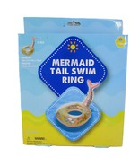 Mermaid Tail Swim Ring 31 Inch Pool Float Inflatable Summer Fun - $18.92 CAD