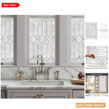 Transform Your Windows with Regent Privacy Film - 24'' x 36'' Leaded Glass - $49.45