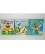 Little Golden Books Set of 3 Disney Books Snow White Donald Duck Mother ... - £9.37 GBP