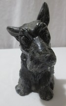 Vintage 5&quot; Metal Dog Figurine Bank Scotty Scottie Scottish Terrier - £17.29 GBP