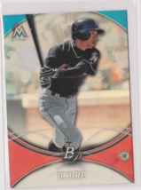 Ichiro Suzuki Marlins Outfield 2016 Bowman&#39;s &quot;Platinum&quot; Card# 76 Mint/ NearMnt - £1.35 GBP