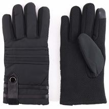 Trendy Apparel Shop Men&#39;s Touchscreen Texting Finger Fleece Lined Winter Gloves  - £8.11 GBP