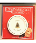 Christmas Heritage by Pfaltzgraff Cookies for Santa Plate in Box - $17.76 CAD