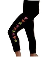 HARD TAIL HIGH RISE CAPRI WITH NEON STARS W614 - £55.26 GBP