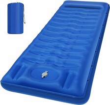 Sleeping Pad, Ultralight Thicken Inflatable Sleeping Pad For Camping,, Blue - $41.99