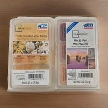 Lot of 2 Mainstays Scented Wax Cubes Assorted NOS &amp; Open SEE READ Missin... - $5.50