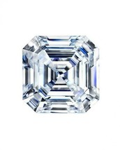 Loose Stone 2CT 8MM Forever One Moissanite  Asscher Cut Charles &amp; Colvard - $726.50