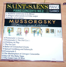 Saint-Saens &amp;  Mussorgsky Pictures at an exhibition Yamaha  Player Piano Solos - £19.81 GBP