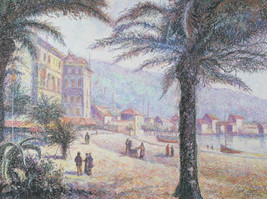 &quot;La Plage de Bordigherra&quot; By H Claude Pissarro Signed LE of 435 Silkscreen - $1,612.26