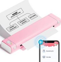 Portable Printers Wireless For Travel - Bluetooth Thermal Mobile Printer, Pink. - $129.98