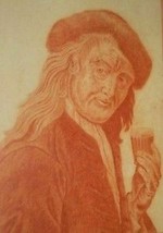 RARE SIGNED W.G.D 1788 18TH CENTURY AMERICAN EUROPEAN MAN PORTRAIT ART A... - $813.37