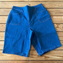D&amp;Co NWOT Women’s Bermuda shorts W/ PocketsPockets size M Blue DB - £14.16 GBP
