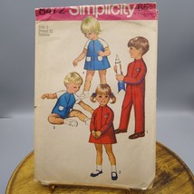 Vintage Sewing PATTERN Simplicity 8472, Child Jumpsuits and Dress 1969, ... - £18.27 GBP